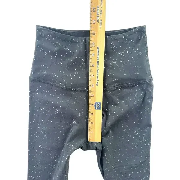 Beyond Yoga Alloy Ombre High Waisted Midi Leggings Size S Black Silver Metallic - Picture 7 of 10